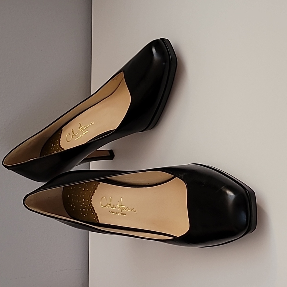 COLE HAAN Collection Nike Air Black Square Heels 5